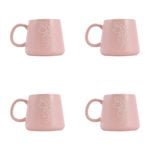 4PK Splosh Heartfelt Daughter 440ml Stoneware Mug Coffee/Tea Cup - Pink
