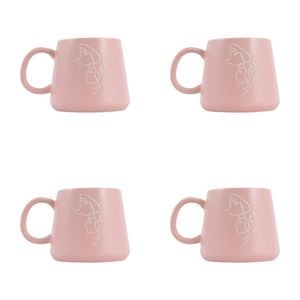 4PK Splosh Heartfelt Daughter 440ml Stoneware Mug Coffee/Tea Cup - Pink
