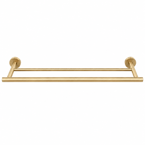 Barelli Toscana Double Towel Bar 60cm Brushed Gold