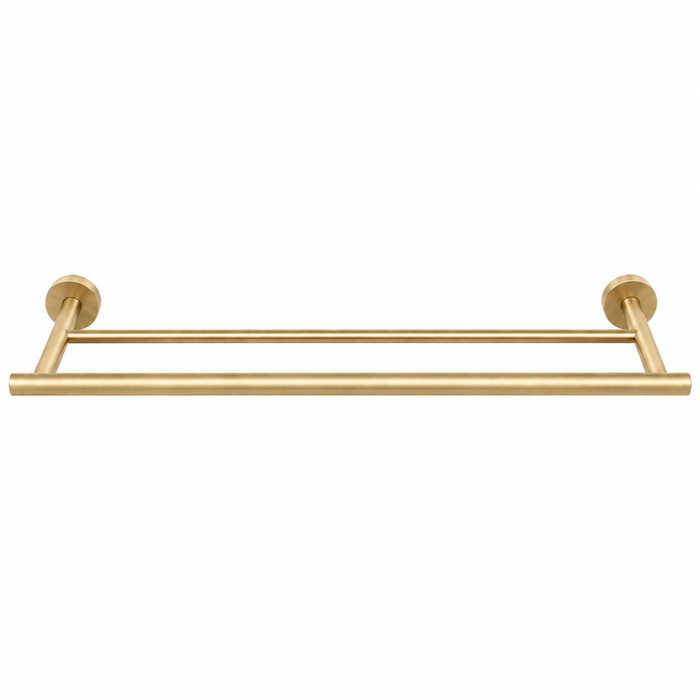 Barelli Toscana Double Towel Bar 60cm Brushed Gold