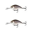 2x 13 Fishing 60mm Jabber Jaw Deep Crankbait Fishing Lures - Black Back Shad