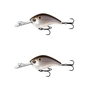 2x 13 Fishing 60mm Jabber Jaw Deep Crankbait Fishing Lures - Black Back Shad