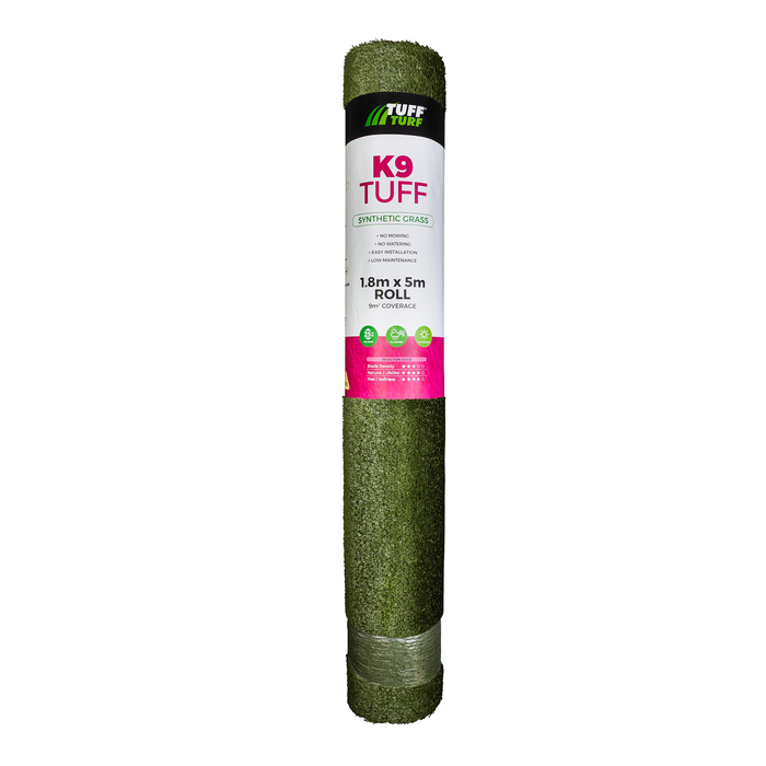 Tuff Turf 1.8 x 5m 25mm Pile K9 Tuff Synthetic Turf