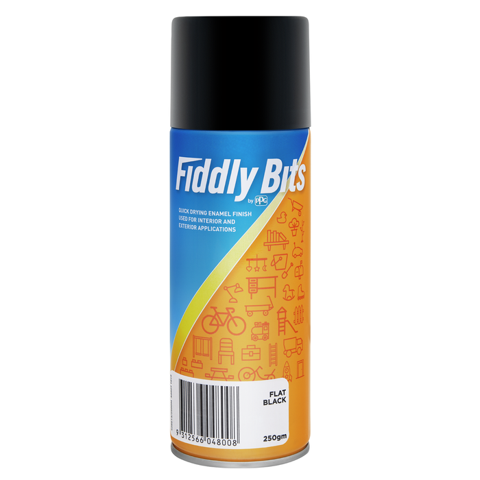 Fiddly Bits 250g Flat Black Spray Paint