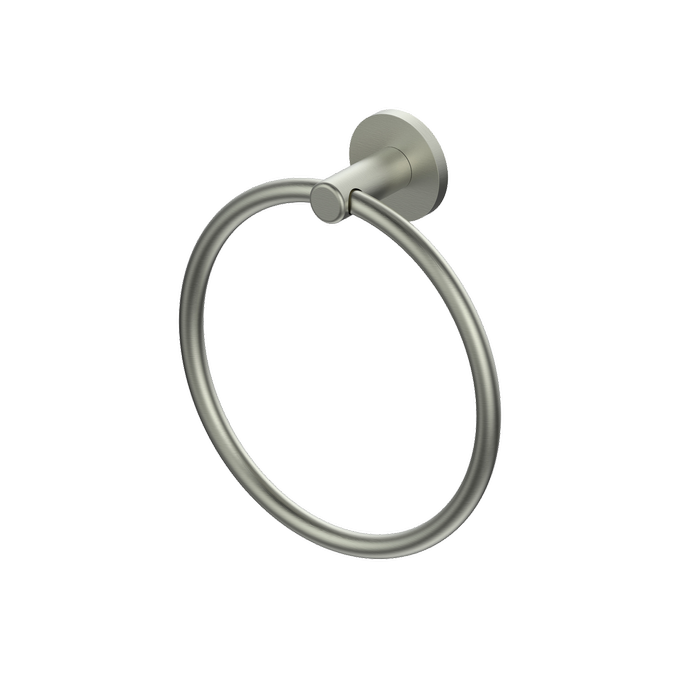 Greens Brushed Nickel Zola Towel Ring
