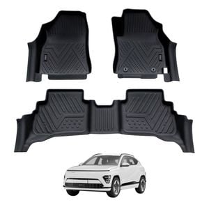 AUSGO Car Floor Mats for Hyundai Kona Hybrid SX2 Series 2023-Onwards All-Weather Floor Liners