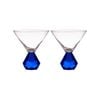 Tempa Zhara Set of 2 Martini Glasses Sapphire