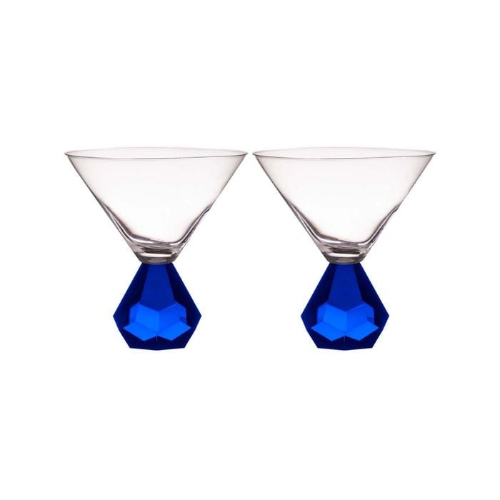 Tempa Zhara Set of 2 Martini Glasses Sapphire