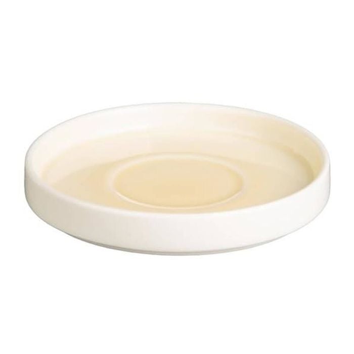 Olympia Fondant Saucers Lemon 136mm 6 Pack Commercial Tableware For Cu424