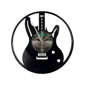 Yesterday’s Vinyl Music Lover Memorabilia Clock Guitar