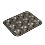 Bakemaster Perfect Crust Non Stick 12 Cup Shallow Baking Pan 32x24cm