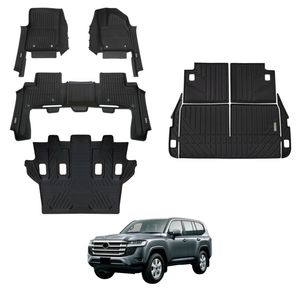 AUSGO 7D Injection Floor Mats & Boot Liner Set For Toyota LandCruiser 300 Series LC300 7-Seat 2021-Onwards Floor Liners