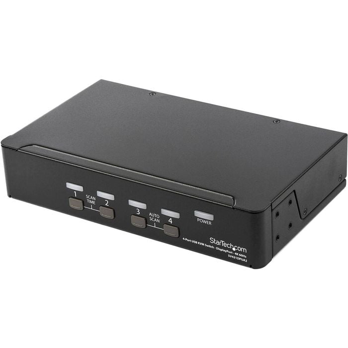 StarTech.com KVM Switchbox - TAA Compliant - 4 Computer(s) - 1 Local User(s) - 3840 x 2160