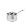 Meyer White Steel Stainless Steel Induction Saucepan With Glass Lid 18cm