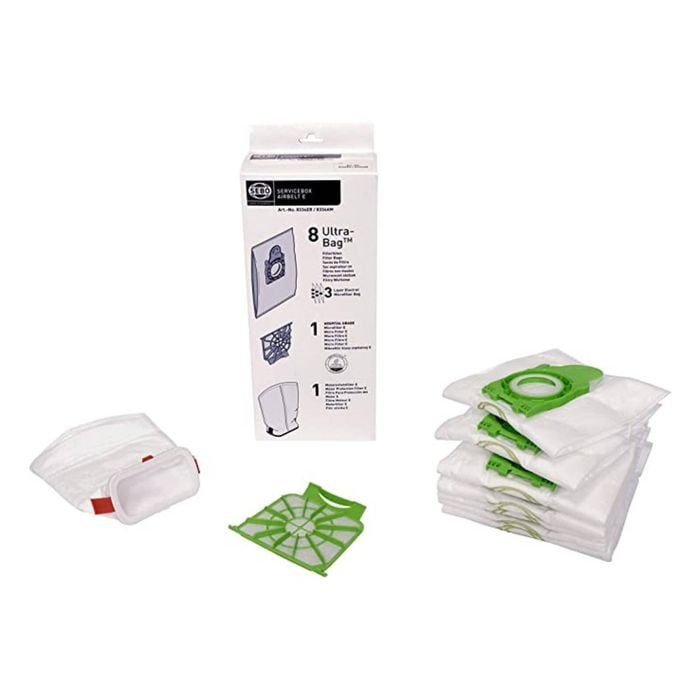 Sebo E1-E3  Vacuum Bags + Motor Filters Exhaust Filter Kit (8334ER)