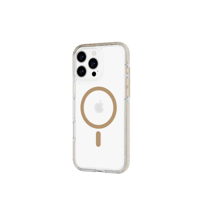 Tech21 Evocrystal Magsafe Case Protection For Apple Iphone 16 Pro Max Gold