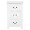 Centrum Furniture Tasmania 3 Drawer Lamp Table - White