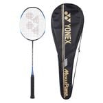 YONEX Muscle Power 22LT Carbon Graphite Strung Badminton Racket with Full Cover (Black/Blue)| 83 grams | String Tension - 30lbs