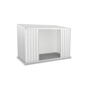 Absco Sheds 3.00 x 1.52 x 2.08m Zincalume Ezislider Double Sliding Door Garden Shed