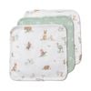 Living Textiles 3 Pack Organic Wash Cloths - Australiana