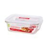Locknlock 630ml Euro Rectangular Borosilicate Glass Food Container w/ Lid Clear