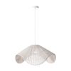 Lexi Lighting Adaya Rattan Pendant Light White Iron White Wash Rattan 178cm