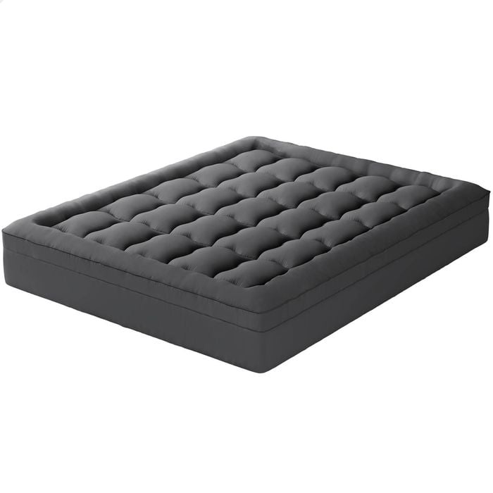 STARRY EUCALYPT Pillowtop Mattress Topper 7cm Charcoal King Single