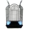 Pet Bird Cage Parrot Aviary Canary Budgie Finch Perch Black Portable Metal