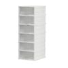 CARLA HOME 6-Tier Stackable Shoe Storage Box Organizer with Clear Door for Closet, Entryway or Cabinet