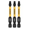 DeWALT FLEXTORQ 57mm TX20 Screwdriver Bit DWAF2TX20IR3 - 3 Pack