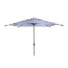 Coolaroo 2.7m Square Navy & White Avoca Market Umbrella