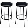 BRIBRION Bar Stools Set of 2 Modern Counter Kitchen Island Boucle Black