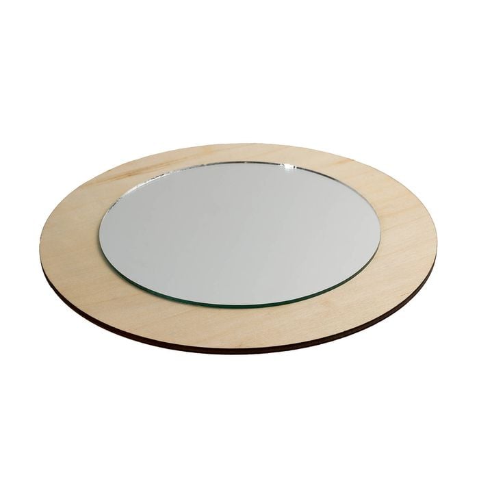 Crafted 25cm Small Round Mirror