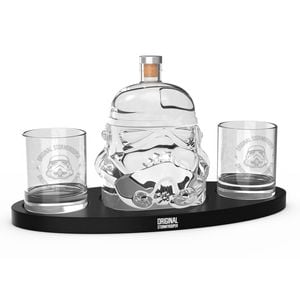 Thumbs Up Original Stormtrooper Decanter w/ Drinking Glass Set - Clear