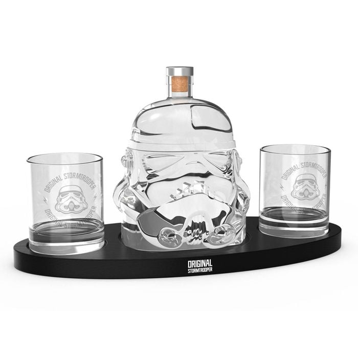 Thumbs Up Original Stormtrooper Decanter w/ Drinking Glass Set - Clear