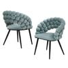 Familand Set of 2 Velvet Upholstered Lounge Chairs
