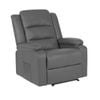 La Bella Grey Home Recliner Chair - PU Leather Sofa Lounge Armchair MARLO
