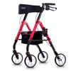 Altus Classic Walker with Seat Rollator Height Adjustable Folding Red Wine