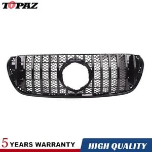 Black Front Upper Grille Grill for Mercedes Benz X-Class 2018 2019 2020