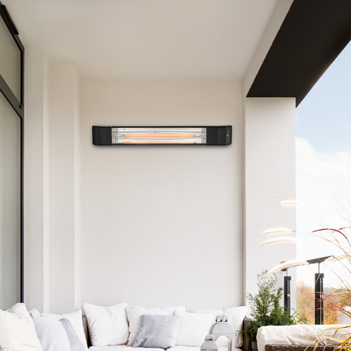 Arlec 2000W Black Wall-Mount Instant Infrared Heater - Bunnings Australia