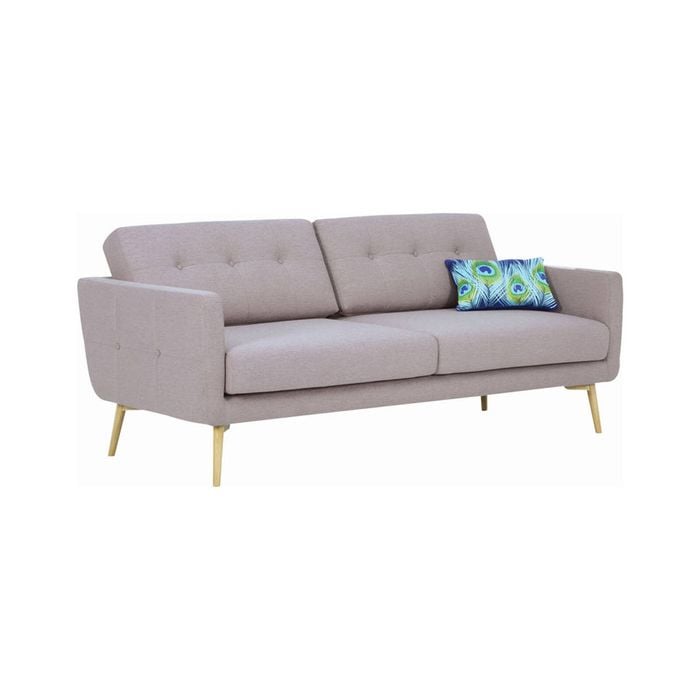 Modern Furniture STREAM 3 Seater Sofa - Oak Brown - Royaal Range