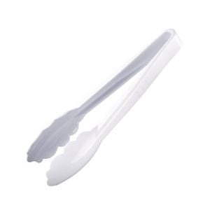 Vogue Tongs White Kitchen Cooking Serving Utensil 230mm