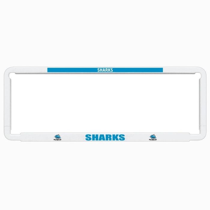 1x OFFICIAL NRL Cronulla Sharks Car Number Plate Frame Cover Surround x1