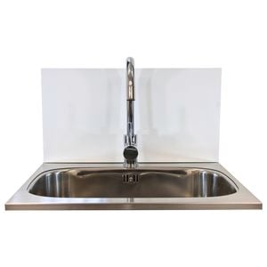 Dissco 565 x 300mm White Laundry Splashback - White
