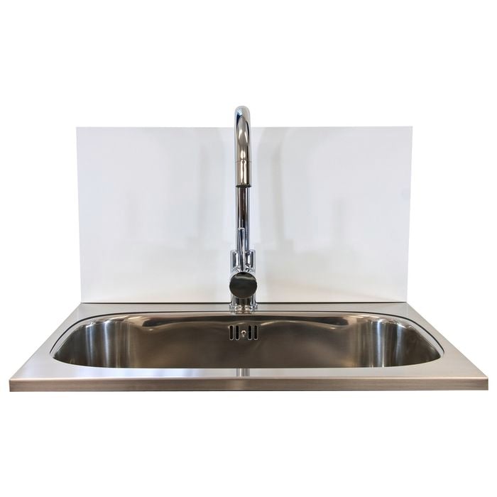 Dissco 565 x 300mm White Laundry Splashback - White