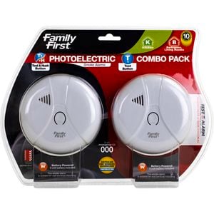 Family First Photoelectric Smoke Alarm Combo Pack With Test And Hush Button