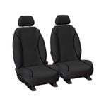 Mitsubishi Triton Dual Cab 2023-On TRADIES Front Black Heavy Duty Canvas Seat Cover