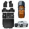 Floor Mat Boot Liner Back Seat Protector Combo for Volvo XC60 2017-Onwards Heavy Duty Kick Cover