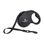 Flamingo 5M Retractable Dog Leash with Reflective Belt - Large