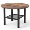 Costway Round Coffee Table 2-Tier Modern Center Tea Cocktail Small